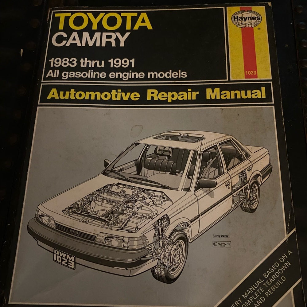Haynes Toyota Camry 1983-1991 all gasoline engines automotive repair manual 1023